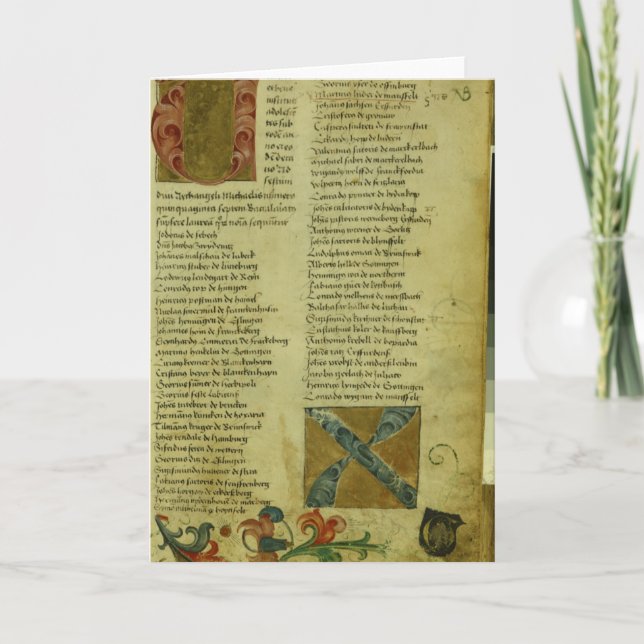 Martin Luthers inskrivninglakan Kort (Framsida)