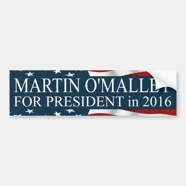 Martin O'Malley för president 2016 Bildekal (Framsidan)