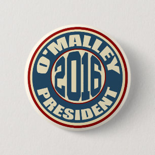 Martin O'Malley för president i 2016 Knapp