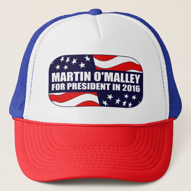 Martin O'Malley president 2016 Truckerkeps (Framsida)