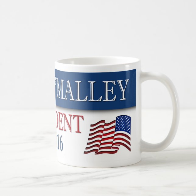 Martin O'Malley presidentUSA flagga 2016 Kaffemugg (Höger)