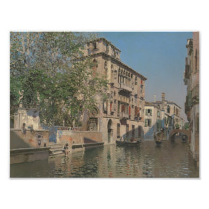 Martin Rico y Ortega - en kanal i Venedig Fototryck