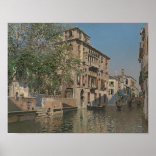 Martin Rico y Ortega - en kanal i Venedig Poster