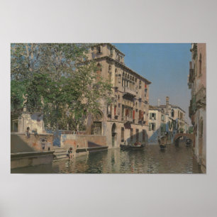 Martin Rico y Ortega - en kanal i Venedig Poster