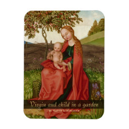 Martin Schongauer CC0942 Virgin och barnträdgård Magnet