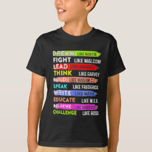 Martin Svarta historiemånaden Svarta Afro Afrikan T Shirt