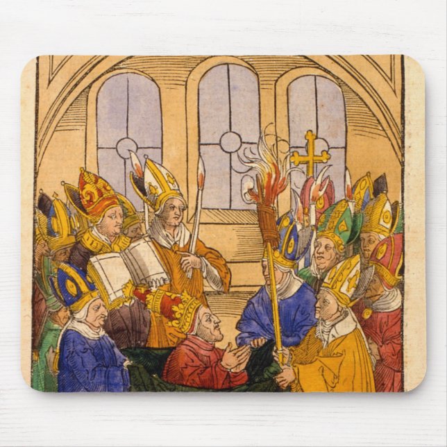 Martin V installeras som Pope Musmatta (Framsidan)