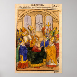 Martin V installeras som Pope Poster