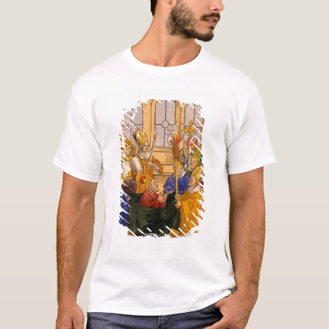 Martin V installeras som Pope Tee (Framsida)