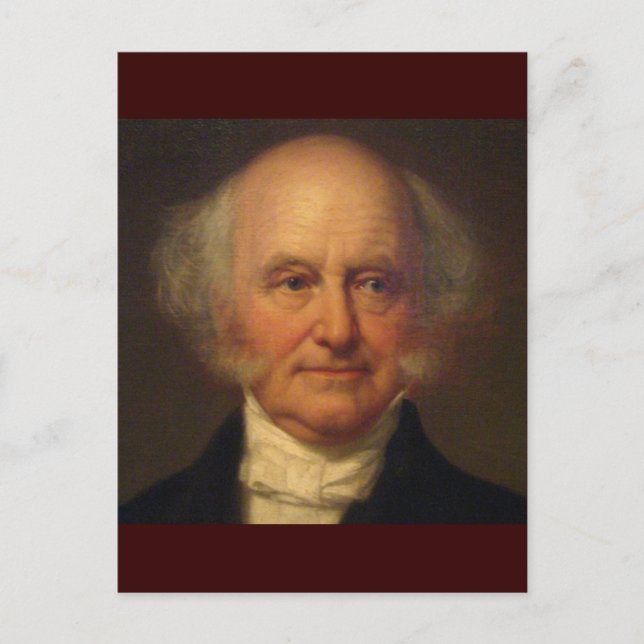 Martin Van Buren 8:e president Vykort (Framsida)