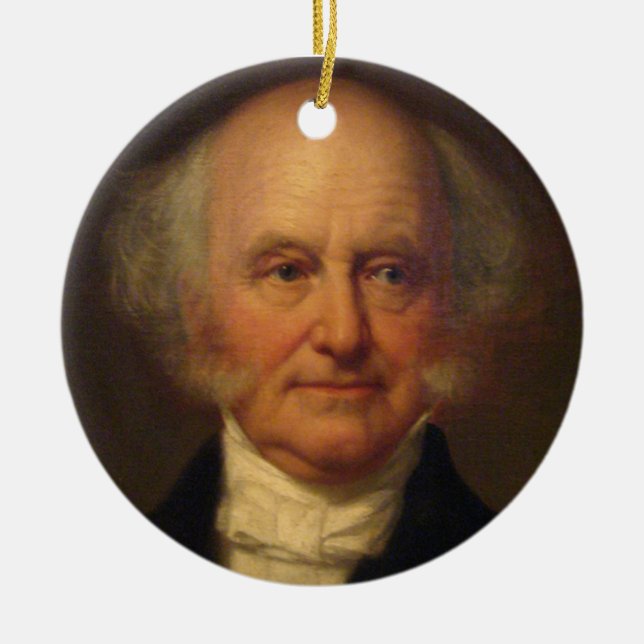 Martin Van Buren 8:e talman Julgransprydnad Keramik (Framsidan)