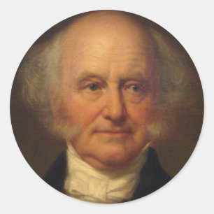 Martin Van Buren 8:e talman Runt Klistermärke