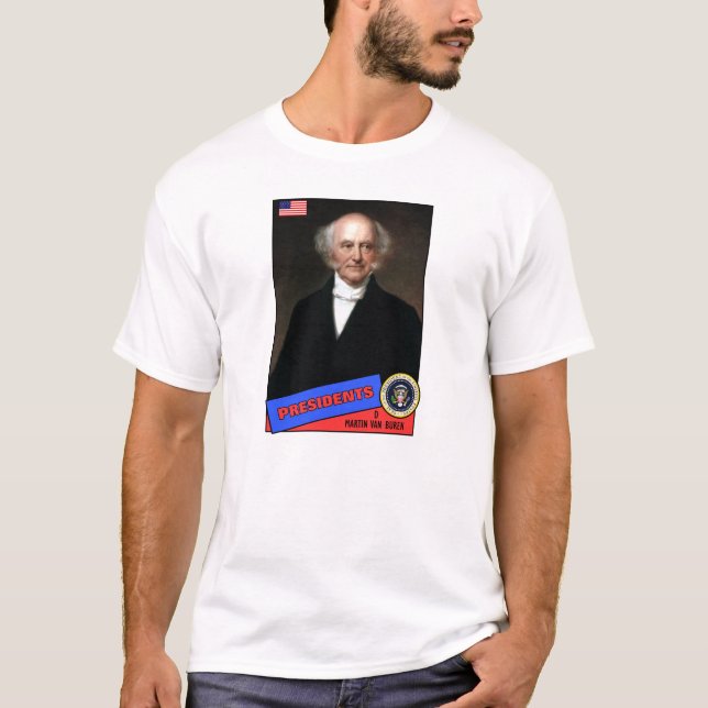 Martin Van Buren Baseball Card T-shirt (Framsida)