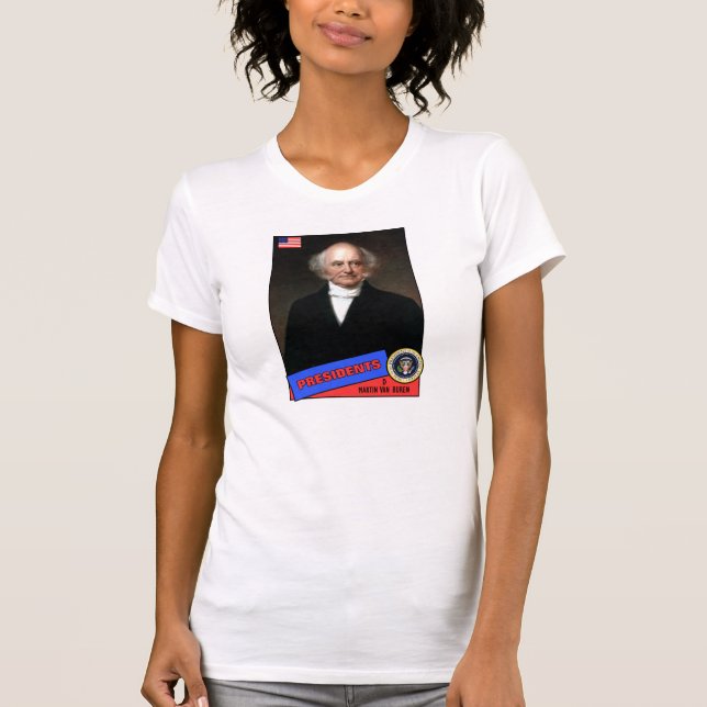 Martin Van Buren Basebollkort T Shirt (Framsida)