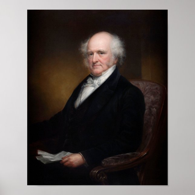 Martin Van Buren Porträtt Poster (Framsidan)