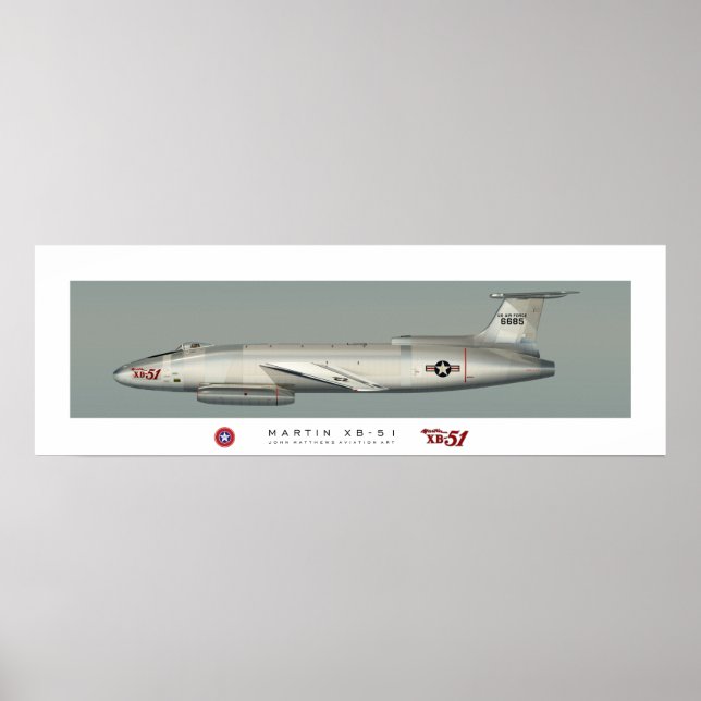 Martin XB-51-profilPoster Poster (Framsidan)