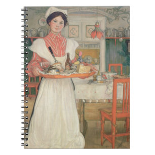 Martina bärande frukost på ett magasin, 1904 anteckningsbok med spiral