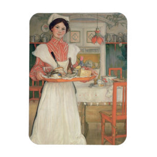 Martina bärande frukost på ett magasin, 1904 magnet