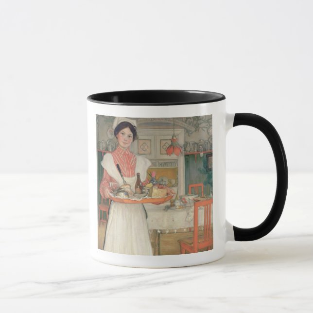 Martina bärande frukost på ett magasin, 1904 mugg (Höger)