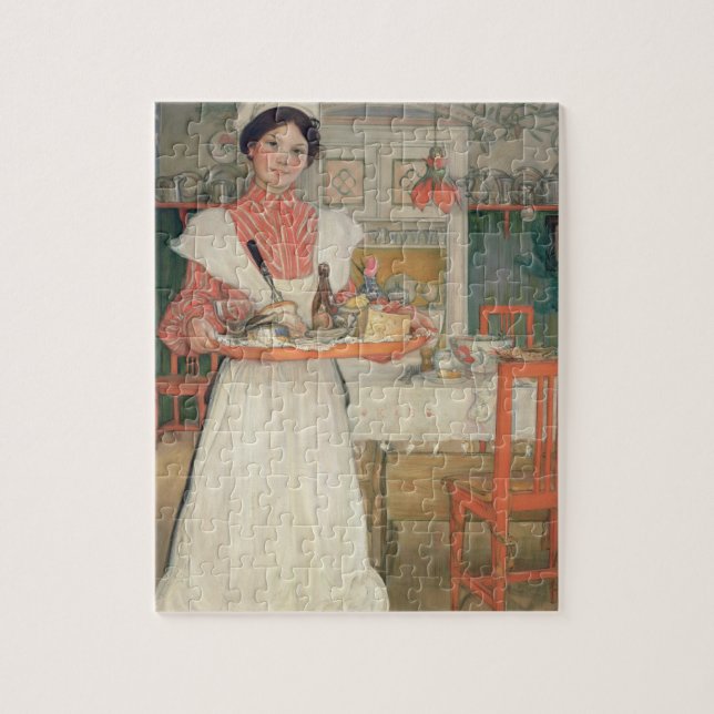 Martina bärande frukost på ett magasin, 1904 pussel (Vertikal)