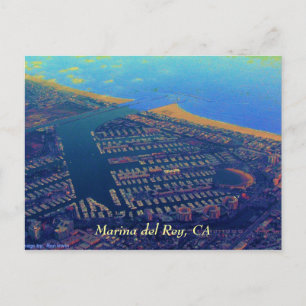 Martina del Rey, Marina Del Rey, CA Vykort