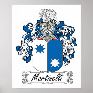 Martinelli familjvapensköld poster