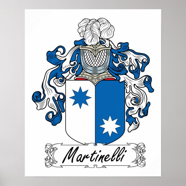 Martinelli Family Crest Poster (Framsidan)