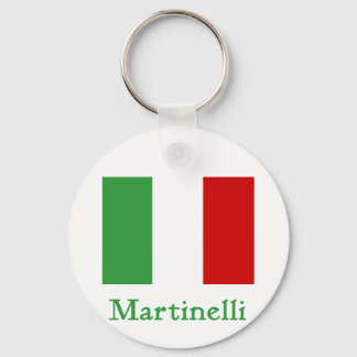 Martinelli Italienska Flagga Nyckelring