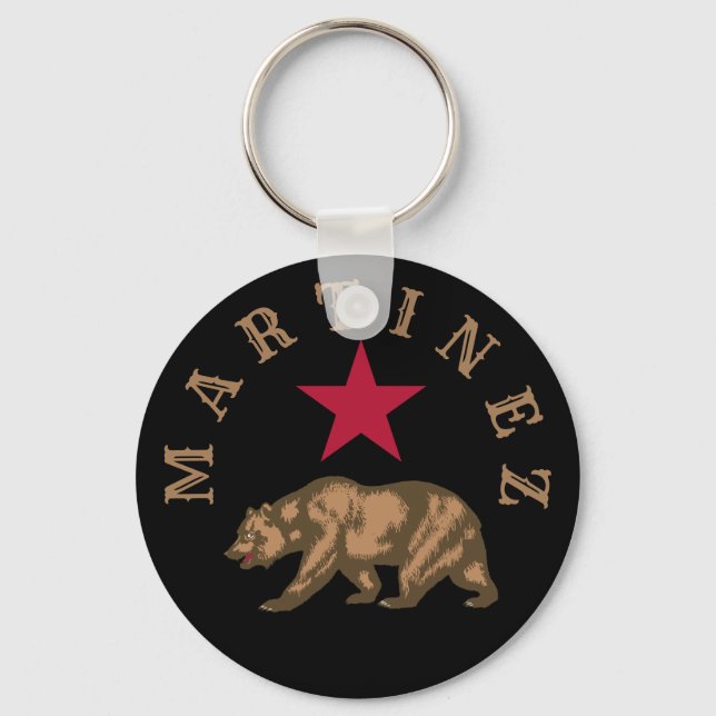 Martinez, California Keychain Nyckelring (Framsida)