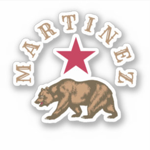 Martinez, California Klassisk Rund Klistermärke Klistermärken