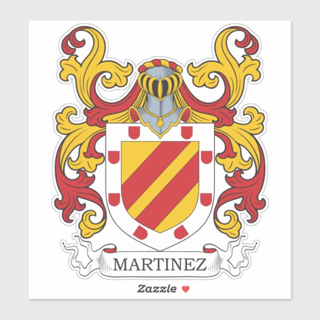 Martinez Family Crest Klistermärken (Ark)