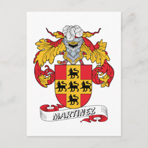 Martinez Family Crest Vykort