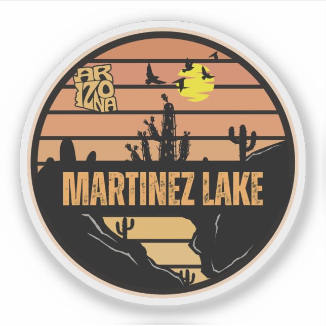 Martinez Lake, Arizona Klistermärken (Framsida)
