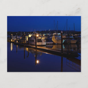 Martinez Marina vid Dawn Postcard Vykort