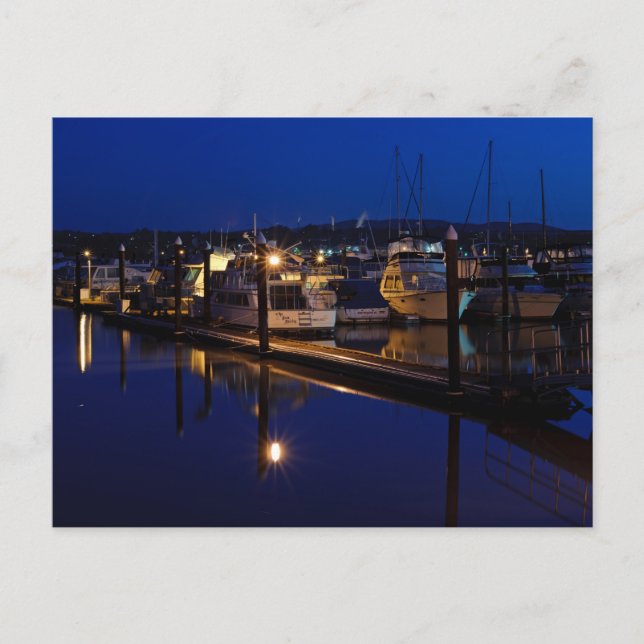 Martinez Marina vid Dawn Postcard Vykort (Framsida)