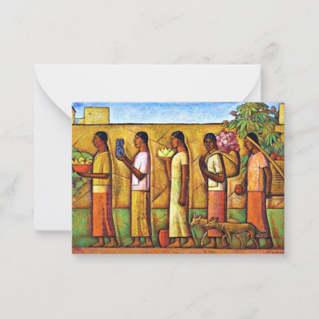 Martinez - På väg till marknaden Anteckningskort (Framsida)