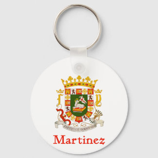 Martinez Shield of Puerto Rico Nyckelring