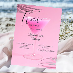Martini A tini Bit äldre 30-årsdag Inbjudningar