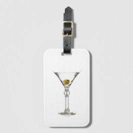 Martini Acrylic Luggage Tag Bagagebricka