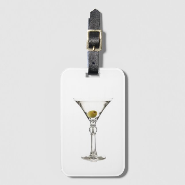 Martini Acrylic Luggage Tag Bagagebricka (Framsida vertikal)