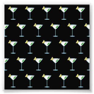 Martini Älskare Cocktail Glas Bartender Alkohol Fototryck