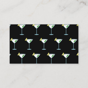 Martini Älskare Cocktail Glas Bartender Alkohol Tilläggskort