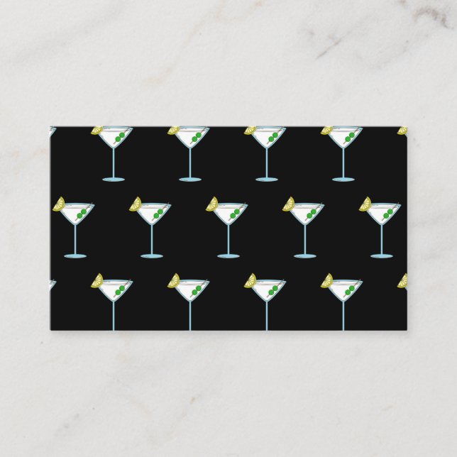 Martini Älskare Cocktail Glas Bartender Alkohol Tilläggskort (Framsida)