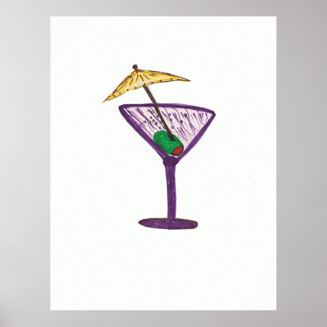 Martini Bachelorette/bachelorette Party gifts Poster (Framsidan)
