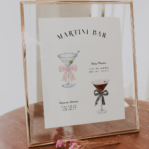 Martini Bar Födelsedags Signaturdryck Poster