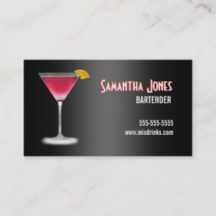 Martini Bartendervisitkort Visitkort