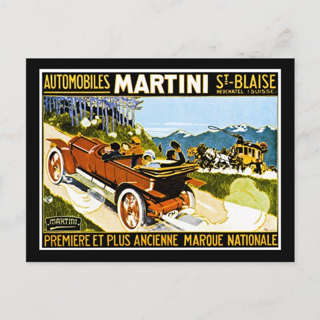 Martini bilSt. Blaise Vykort (Framsida)