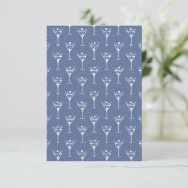 Martini Birthday Card (Stående Fram)