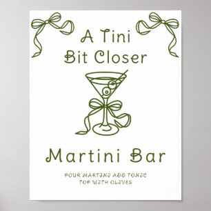 Martini Bow Möhippa Martini pub Poster