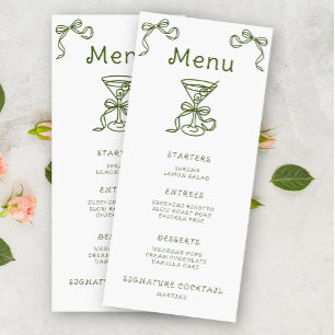 Martini Bow Möhippa Menu Meny